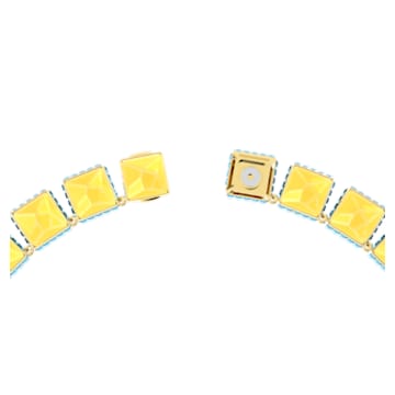 Orbita necklace, Square cut, Multicolored, Gold-tone plated - Swarovski, 5600515