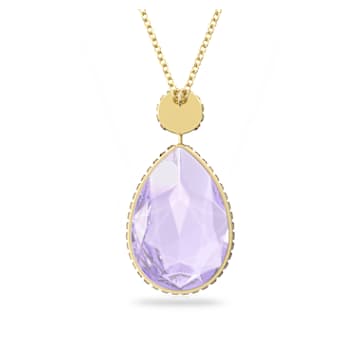Naszyjnik Orbita, W kształcie kropli, Różnokolorowy, Powłoka w odcieniu złota - Swarovski, 5600517