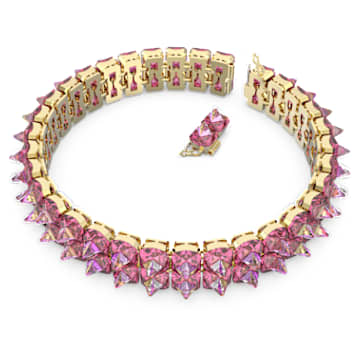 Ras-de-cou Ortyx, Taille pyramide, Rose, Placage de ton or - Swarovski, 5600620