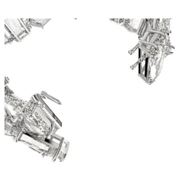 Mesmera 브레이슬릿, 오버사이즈 크리스털, 화이트, 로듐 플래팅 - Swarovski, 5601530