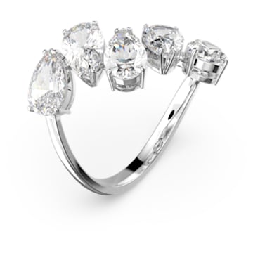 Millenia 戒指, 套装 (2), 梨形切割, 白色, 镀铑 - Swarovski, 5601569