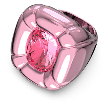 Dulcis 个性戒指, 枕形切割仿水晶, 粉红色 - Swarovski, 5601579