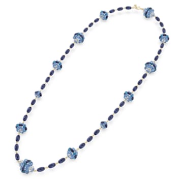 Somnia 项链, 蓝色, 镀金色调 - Swarovski, 5601905