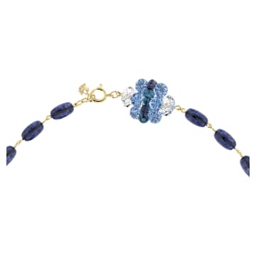 Colier Somnia, Foarte lung, Albastru, Placat cu auriu - Swarovski, 5601905