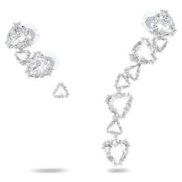 Millenia fülgyűrű, Szett (3), Aszimmetrikus, Fehér, Ródium bevonattal - Swarovski, 5602846