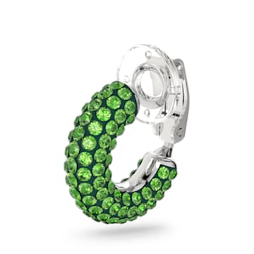 Tigris fülgyűrű, Egyedülálló, Gingko, Zöld, Ródium bevonattal - Swarovski, 5604959
