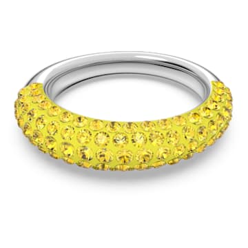 Tigris 戒指, 黃色, 鍍白金色 - Swarovski, 5605016