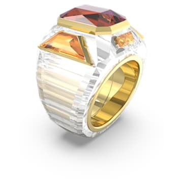 Koktejlový prsten Chroma, Růžová, Pokoveno ve zlatém odstínu - Swarovski, 5607363