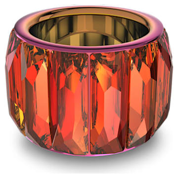 Curiosa cocktail ring, Baguette cut, Pink - Swarovski, 5607414