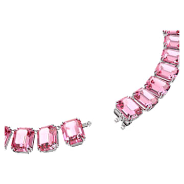 Naszyjnik Millenia, Szlif ośmiokątny, Różowy, Powłoka z rodu - Swarovski, 5608807