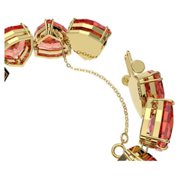 Millenia 手链, 三菱形切割, 橙色, 镀金色调 - Swarovski, 5609713