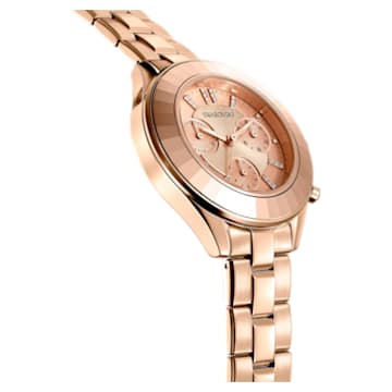 Ρολόι Octea Lux Sport, Eλβετικής κατασκευής, Μεταλλικό μπρασελέ, Ροζ χρυσαφί τόνος, Φινίρισμα σε χρυσό σαμπανί τόνο - Swarovski, 5610469