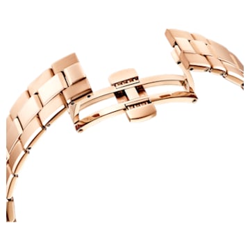 Octea Lux Sport 腕表, 瑞士制造, 金属手链, 黑色, 玫瑰金色调润饰 - Swarovski, 5610478