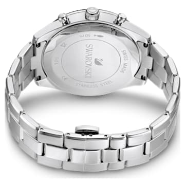 Octea Lux Sport watch, Metal bracelet, Blue, Stainless steel - Swarovski, 5610481