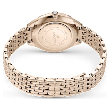 Montre Attract, Fabriqué en Suisse, Pavé, Bracelet en métal, Ton doré, Finition champagne doré - Swarovski, 5610484