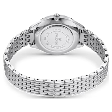 Attract watch, Swiss Made, Pavé, Metal bracelet, Silver tone, Stainless steel - Swarovski, 5610490