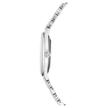 Ročna ura Attract, Izdelano v Švici, Pavé, Kovinska zapestnica, Srebrn odtenek, Nerjavno jeklo - Swarovski, 5610490