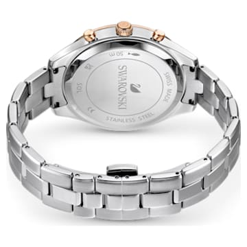 Zegarek Octea Lux Sport, Swiss Made, Metalowa bransoleta, W odcieniu srebra, Stal szlachetna - Swarovski, 5610494