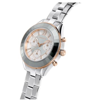Ceas Octea Lux Sport, Fabricat în Elveția, Brățară de metal, Nuanță argintie, Oțel inoxidabil - Swarovski, 5610494