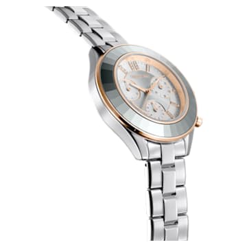 Octea Lux Sport Uhr, Schweizer Produktion, Metallarmband, Silberfarben, Edelstahl - Swarovski, 5610494