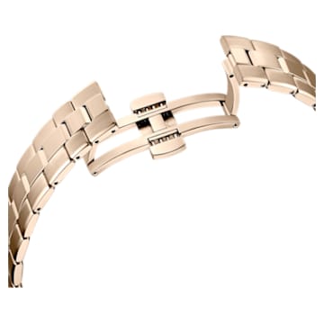 Octea Lux Sport watch, Metal bracelet, White, Champagne gold-tone finish - Swarovski, 5610517