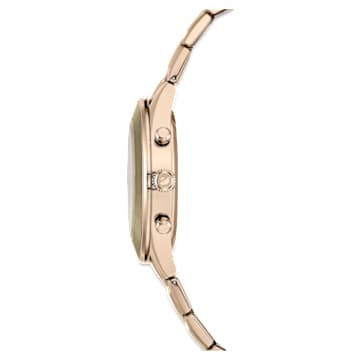 Octea Lux Sport horloge, Swiss Made, Metalen armband, Goudkleurig, Champagnegoudkleurige afwerking - Swarovski, 5610517
