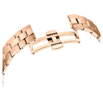 Montre Octea Lux Sport, Bracelet en métal, Blanc, Finition or rose - Swarovski, 5612194