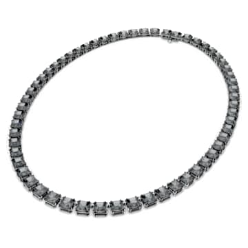 Millenia 네크리스, 스퀘어 컷, 그레이, 루테늄 플래팅 - Swarovski, 5612683