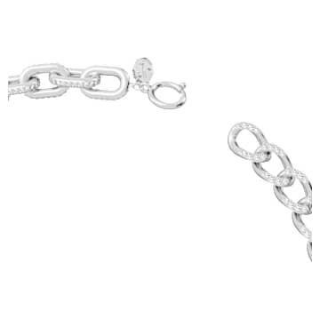 Collier Dextera, Liens mélangés, Blanc, Métal rhodié - Swarovski, 5613391