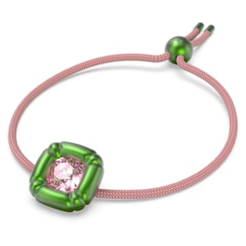 Dulcis bracelet, Cushion cut, Green - Swarovski, 5613643