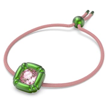 Náramek Dulcis, Výbrus cushion, Zelená - Swarovski, 5613643