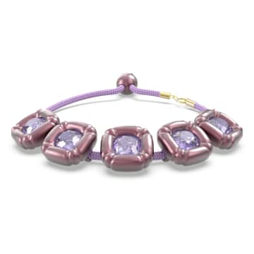 Bransoletka Dulcis, Szlif poduszkowy, Fioletowa - Swarovski, 5613731