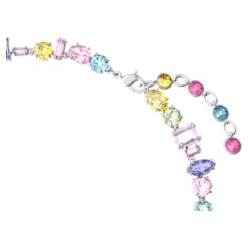 Gema necklace, Multicolored, Rhodium plated - Swarovski, 5613738