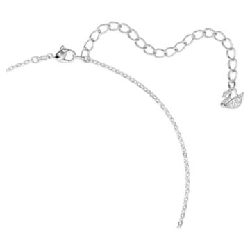 Swarovski Iconic Swan 链坠, 天鹅, 大码, 灰色, 镀铑 - Swarovski, 5614118