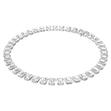 Millenia 項鏈, 八角形切割, 白色, 鍍白金色 - Swarovski, 5614929