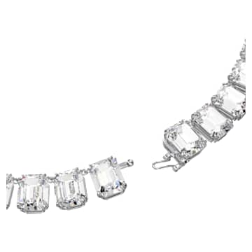 Millenia 項鏈, 八角形切割, 白色, 鍍白金色 - Swarovski, 5614929