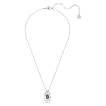 Elegance of Africa necklace, White, Rhodium plated - Swarovski, 5615114