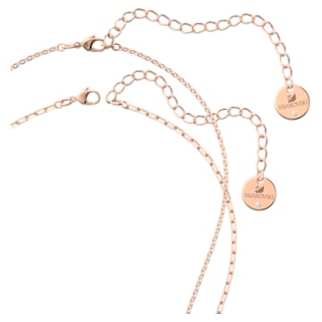Connexus Medallion 項鏈, 套裝 (2), 花朵, 粉紅色, 鍍玫瑰金色調 - Swarovski, 5615190