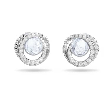 Clous d'oreilles Generation, Forme de poire, Bleues, Métal rhodié - Swarovski, 5616264