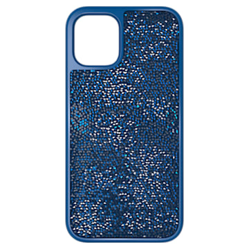 Glam Rock smartphone case , iPhone® 12 mini, Blue - Swarovski, 5616360
