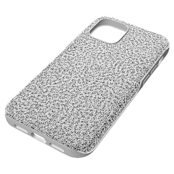 Husă pentru smartphone High, iPhone® 12/12 Pro, Nuanță argintie - Swarovski, 5616367