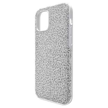 High smartphone case, iPhone® 12 Pro Max, Silver tone - Swarovski, 5616368