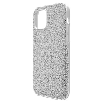 High smartphone case, iPhone® 12 mini, Silver-tone - Swarovski, 5616369