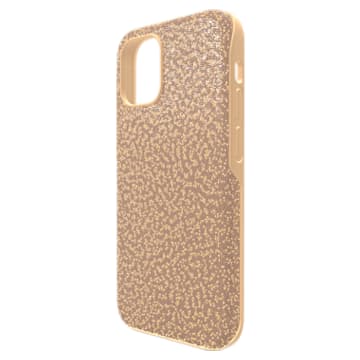 High smartphone case , iPhone® 12 mini, Gold tone - Swarovski, 5616376