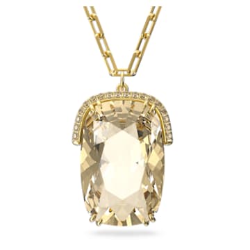 Colgante Harmonia, Cristal de gran tamaño, Tono dorado, Baño tono oro - Swarovski, 5616514