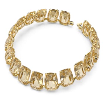 Gargantilla Harmonia, Cristales flotantes de gran tamaño, Amarillo, Baño tono oro - Swarovski, 5616516