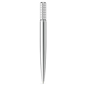 Ballpoint pen, White, Chrome plated - Swarovski, 5617001