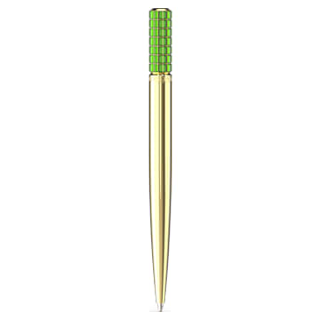 Bolígrafo, Verde, Baño tono oro - Swarovski, 5618145