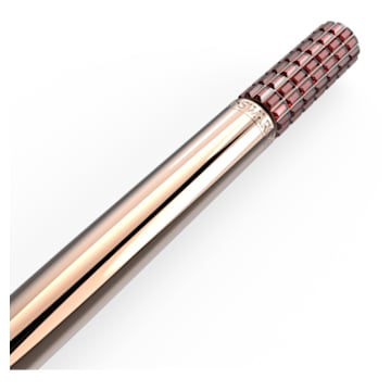 Kuličkové pero, Růžová, Pokoveno v růžovozlatém odstínu - Swarovski, 5618146