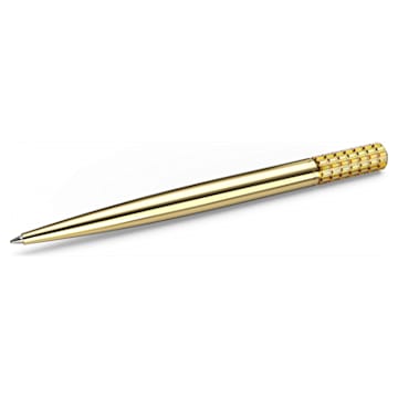 Bolígrafo, Amarillo, Baño tono oro - Swarovski, 5618156